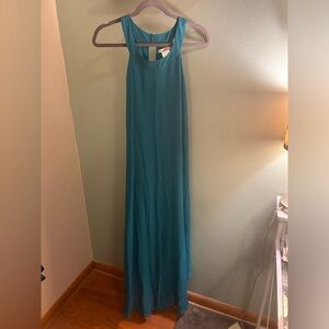 🍒 Love Teal Halter Maxi Dress Size 2X